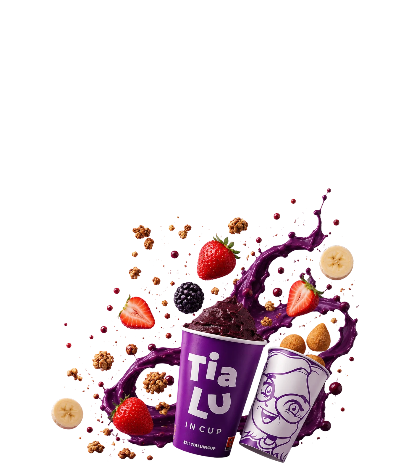 Tia Lu in Cup, plataforma digital de marca gastronômica