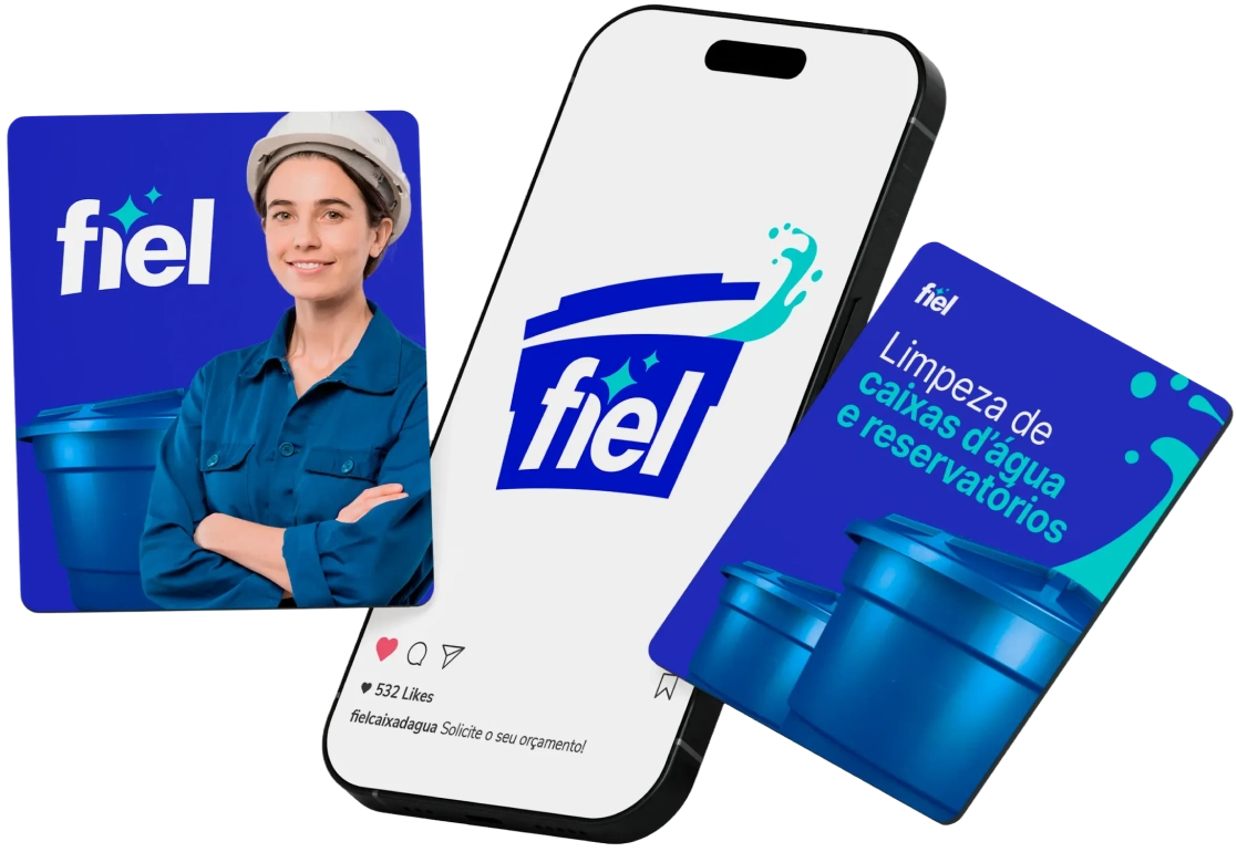 Presença da Fiel nas redes sociais com a nova identidade visual.
