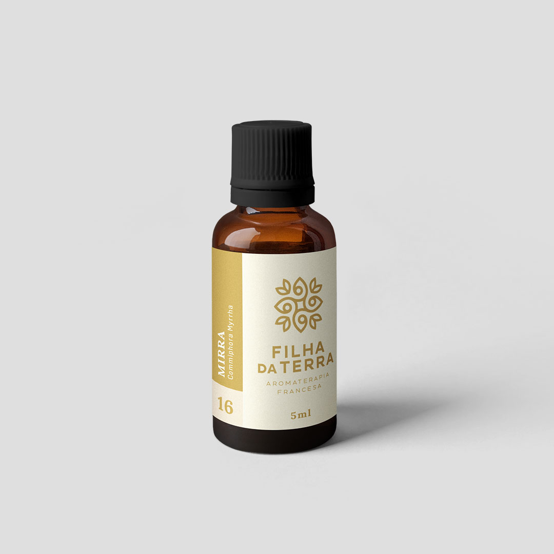 Óleo essencial Mirra da Filha da Terra, rótulo 16.