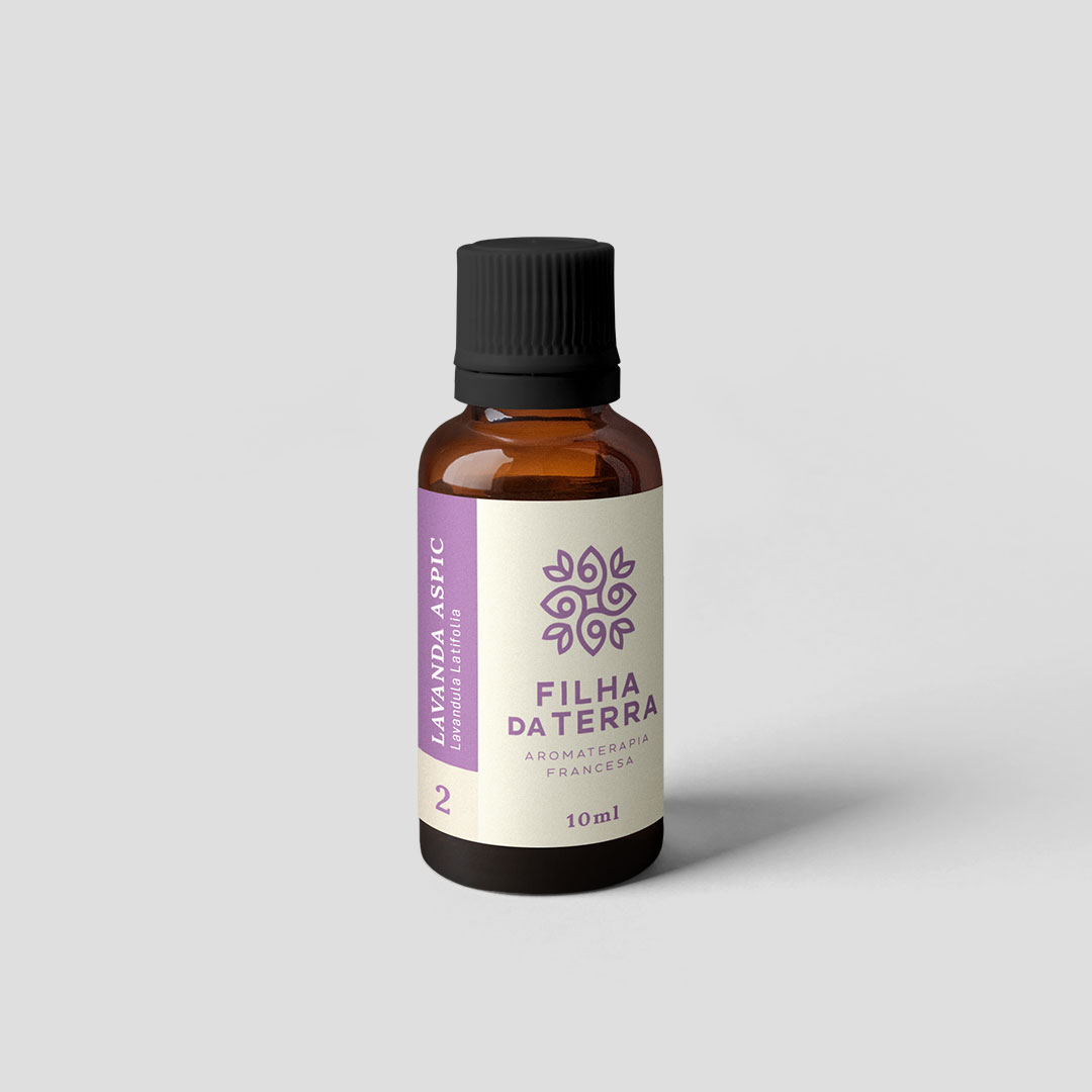 Óleo essencial Lavanda Aspic da Filha da Terra, rótulo 2.
