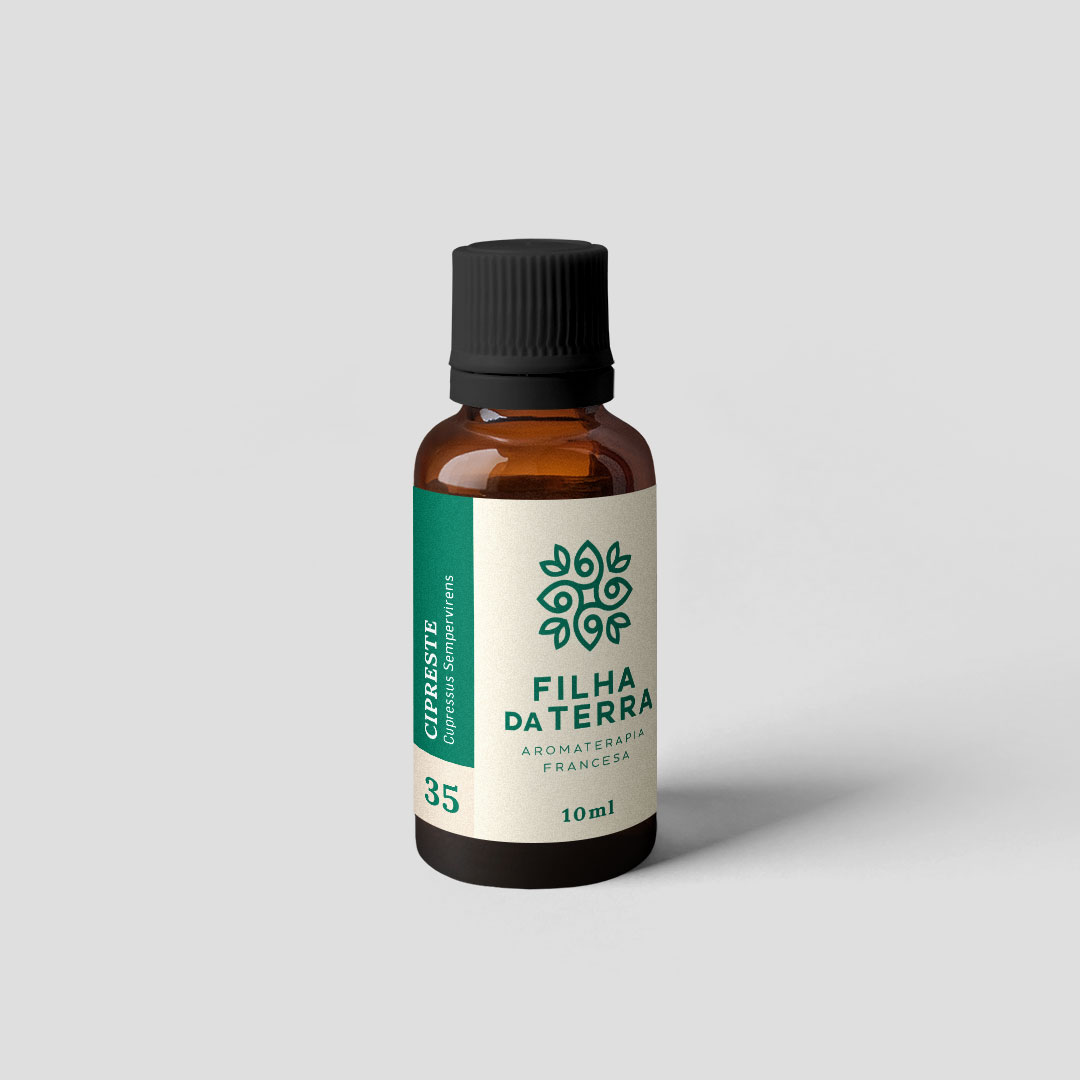 Óleo essencial Cipreste da Filha da Terra, rótulo 35.