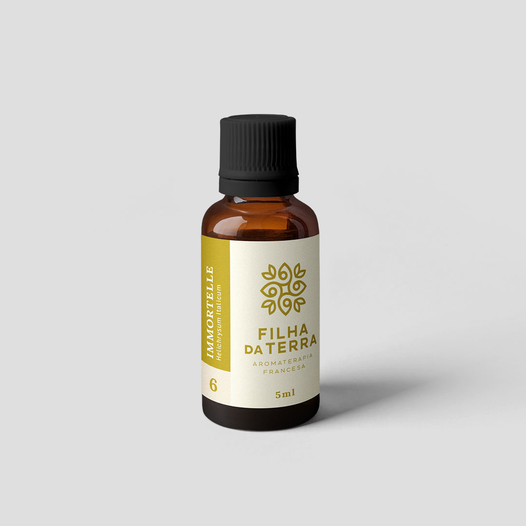 Óleo essencial Immortelle da Filha da Terra, rótulo 6.