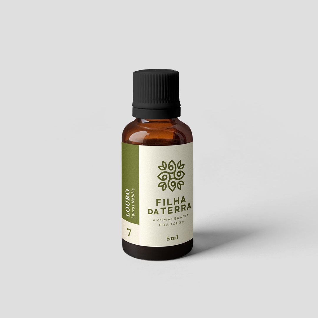 Óleo essencial Louro da Filha da Terra, rótulo 7.