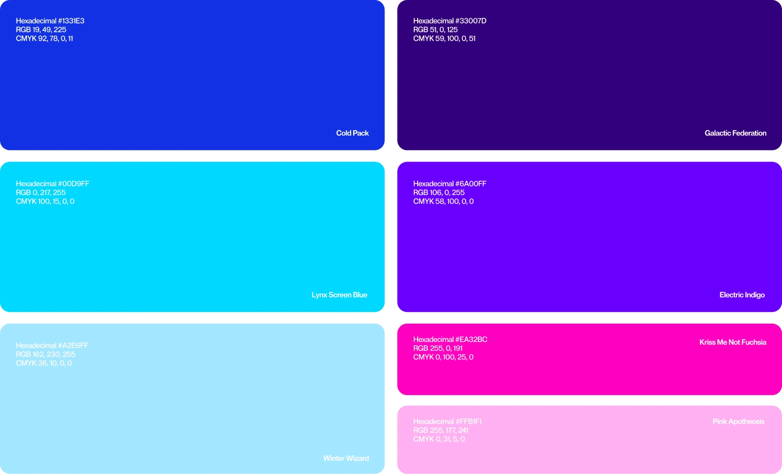 Paleta de cores da identidade HustleFlow.