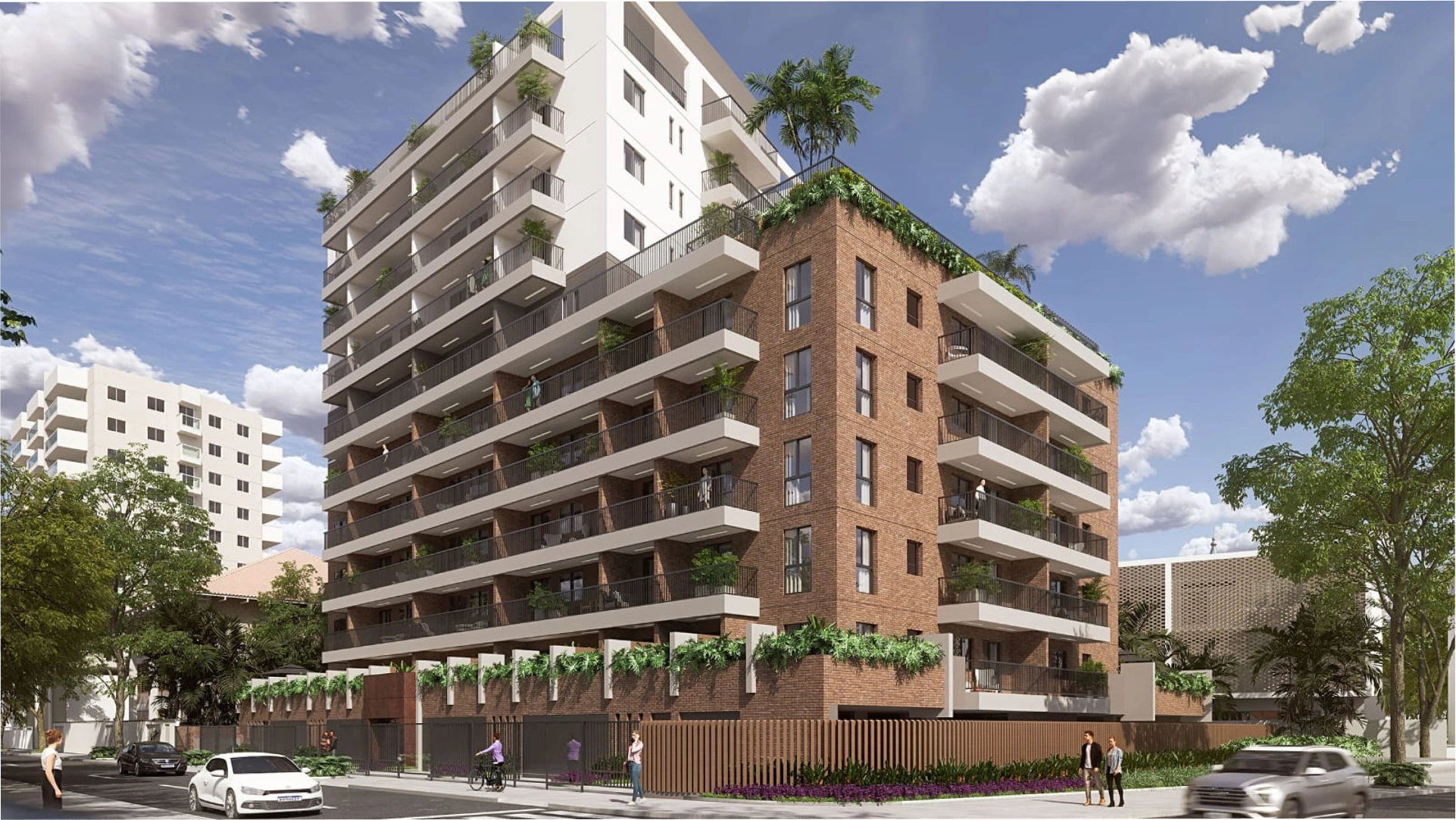 Perspectiva ilustrativa do empreendimento Cores da Tijuca, publicada no site da Mônaco Incorporações Imobiliárias.