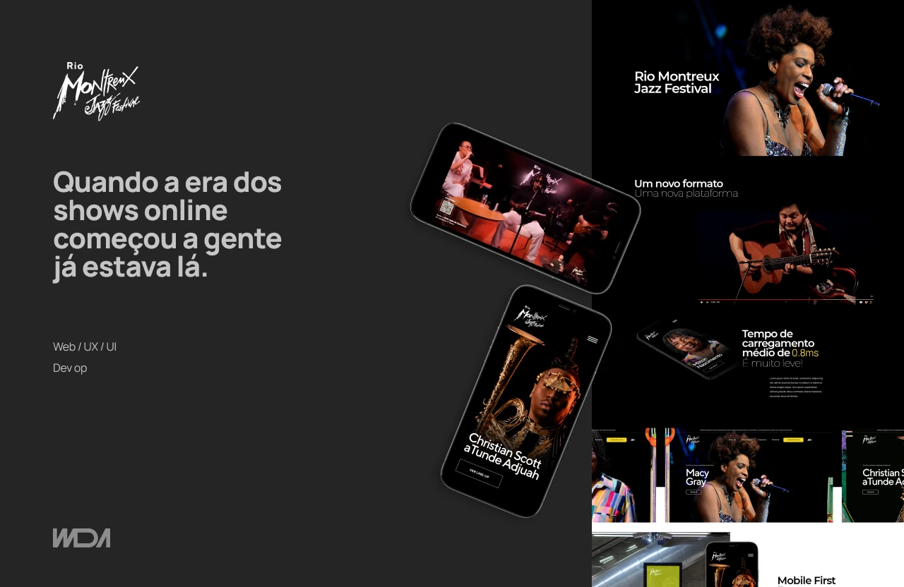 Rio Montreux Jazz Festival digital experience.